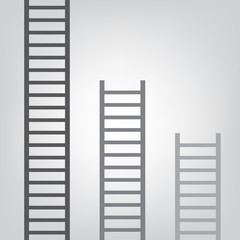 grey ladder icon- vector illustration