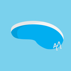 Fototapeta premium swimming pool icon- vector illustration