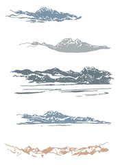 Mt Cook sketches