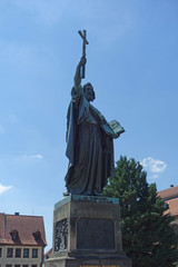 Fototapeta premium Bonifatius-Statue in Fulda