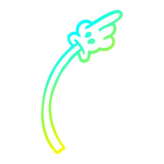 cold gradient line drawing cartoon hand gesture