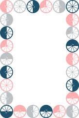 輪切りのシトロンのフレーム