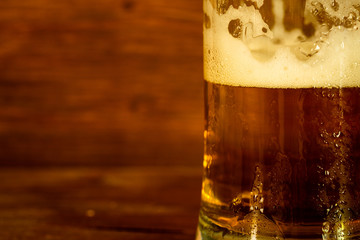 glass of beer on white background