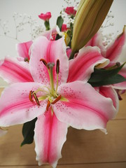 the beautiful bouquet of lily