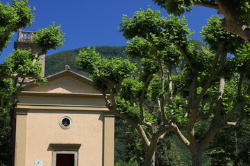 Church of Sant'Anna di Stazzema, place of the Nazi massacre of 1944. On 12 August children, women and men were killed by the Nazis.