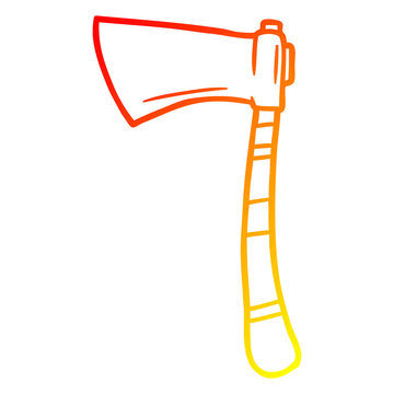 recommend clip art: warm gradient line drawing cartoon viking axe