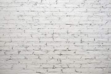 The walls of the living room are decorated with white brickwork.Coffee shop walls decorated in retro style with clean white painted bricks.