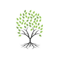 Obraz premium Tree clip art graphic design template vector isolated