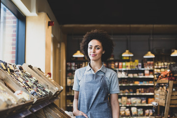 Portrait of small business owner looking to camera