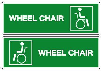 Wheel Chair Hospital Symbol, Vector Illustration, Isolate On White Background Icon. EPS10