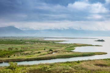 Fototapeta premium Dalyan Panorama from Above, Turkey