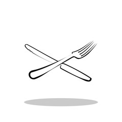 Fork-Knife icon in trendy flat style. Vector Illustration EPS 10.