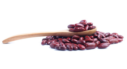 Red bean isolated on white background