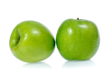 Green apple, isolated on white background
