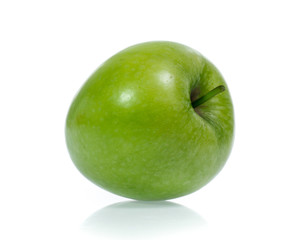 Green apple, isolated on white background
