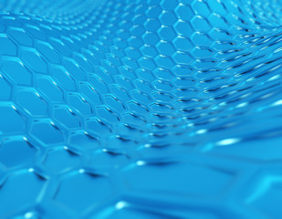 Naklejka premium Honeycomb texture background graphic, tech texture