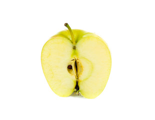 yellow apples isolated