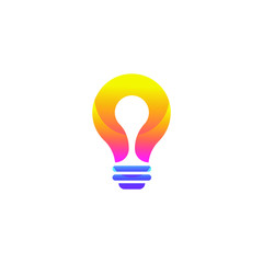 Light Bulb with Question Mark Idea Creative Logo Vector - 276304365