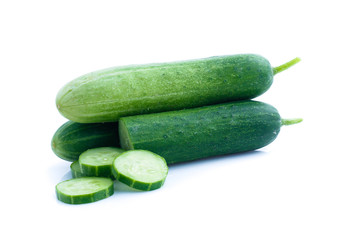 Cucumber  isolated on white background
