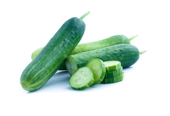 Cucumber  isolated on white background