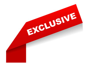 red vector banner exclusive