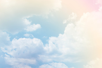 cloud background with a pastel colour