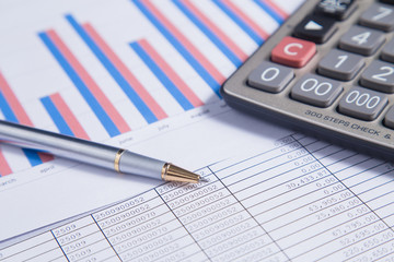 Financial accounting stock market graphs analysis
