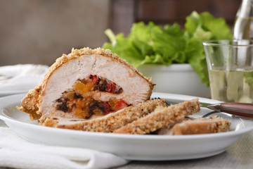 turkey stuffed with dried fruit