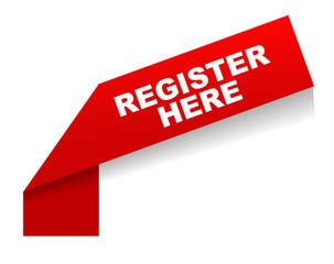 red vector banner register here