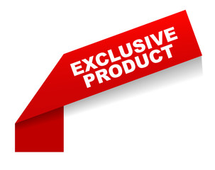 red vector banner exclusive product