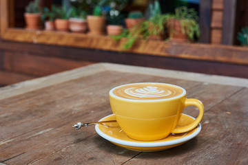 Cup Of Coffee With Latte art