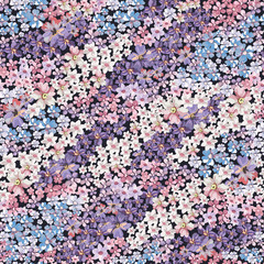 Seamless vintage floral pattern for gift wrap and fabric design