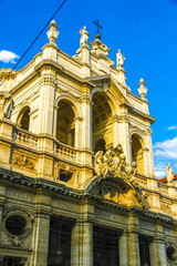 Fototapeta premium A historic church in Torino, Italy