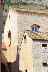 Fototapeta na wymiar Dubrovnik old town in Croatia, architecture details