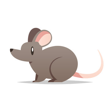 Cartoon mouse vector isolated illustration