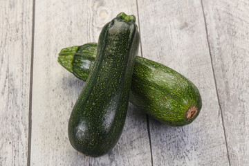Raw ripe zucchini