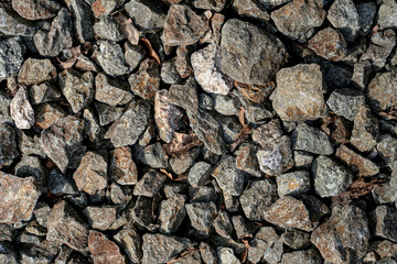Pebbles stone texture and background. Abstract background made with stones.