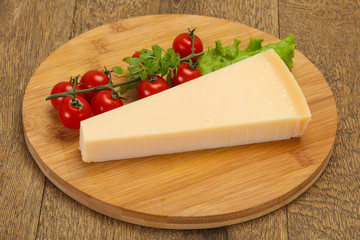 Italian traditional parmesan cheese triangle