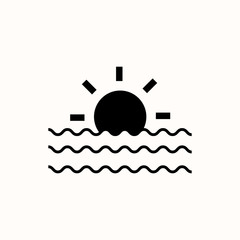sunset or sunrise icon