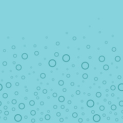 Simple deep sea bubble vector seamless pattern