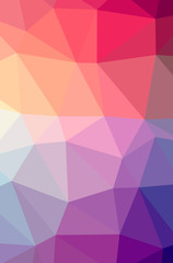 Obraz premium Illustration of abstract Blue, Red vertical low poly background. Beautiful polygon design pattern.