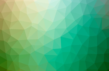 Fototapeta na wymiar Illustration of abstract Green horizontal low poly background. Beautiful polygon design pattern.