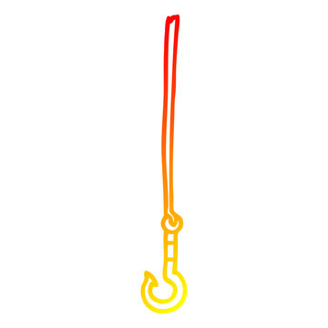 recommend clip art: warm gradient line drawing cartoon hook