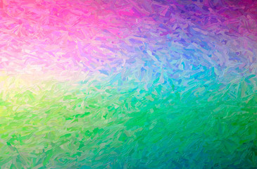 Abstract illustration of green Large Color Variation Impasto background