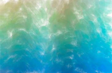 Abstract illustration of blue, green, yellow Watercolor with low coverage background
