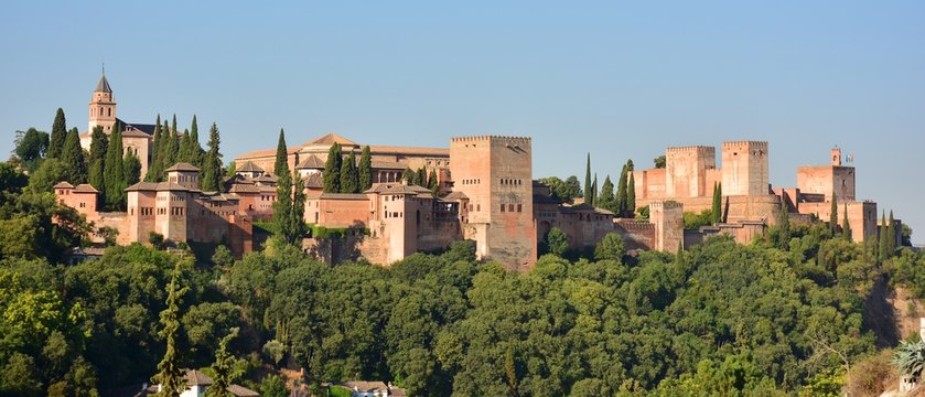 Vista de la Alhambra desde el barrio del Sacromonte de Granada