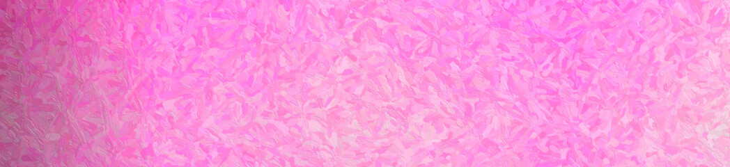 Fototapeta premium Abstract illustration of pink Impasto with small brush strokes banner background, digitally generated.