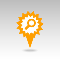 Search icon. Magnifying glass, magnifier or loupe