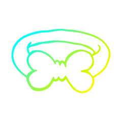 cold gradient line drawing cartoon bow tie