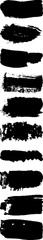 Grunge brush vector. Abstract black spots on white background. Templates, blanks for printing.
